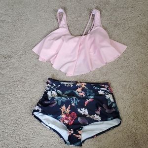 High Waisted Swim Set